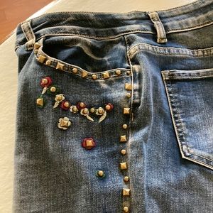 A.Z.I studded denim jeans.   Size 10